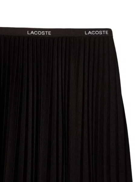 Fusta plisata Lacoste negru