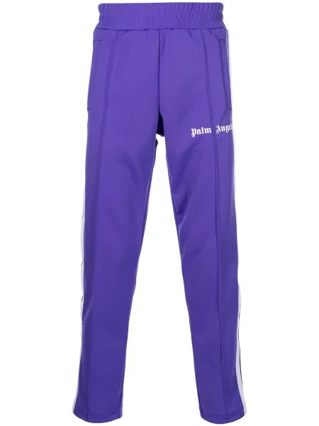 Pantaloni Palm Angels cu imagine violet