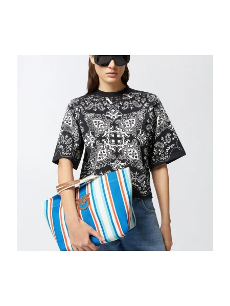 Geantă shopper Pinko albastru