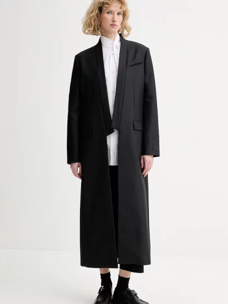 Palton Kenzo de lână negru