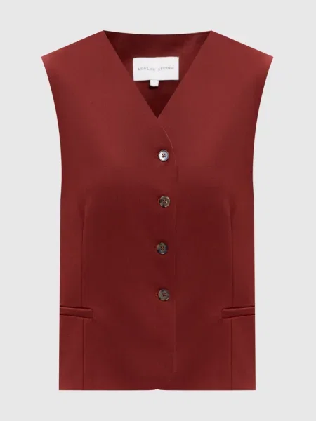 Костюмний жилет TEORA з вовни Lou Lou Studio бордовий