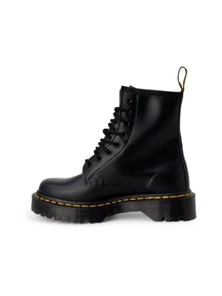 Botki Dr. Martens skórzane na platformie retro czarne