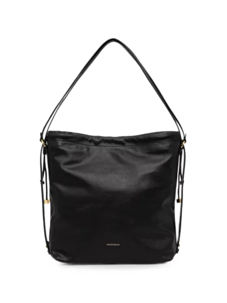 Geantă shopper Coccinelle cu cordon negru