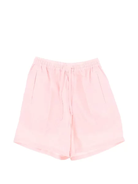 Pantaloni scurți Umit Benan de mătase roz
