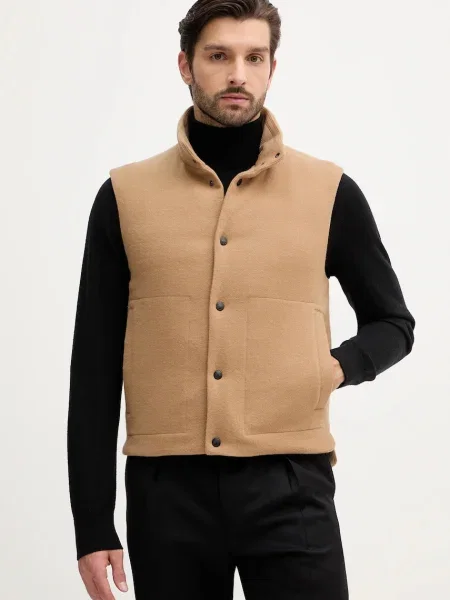 Пухен елек Paul Smith кафяво