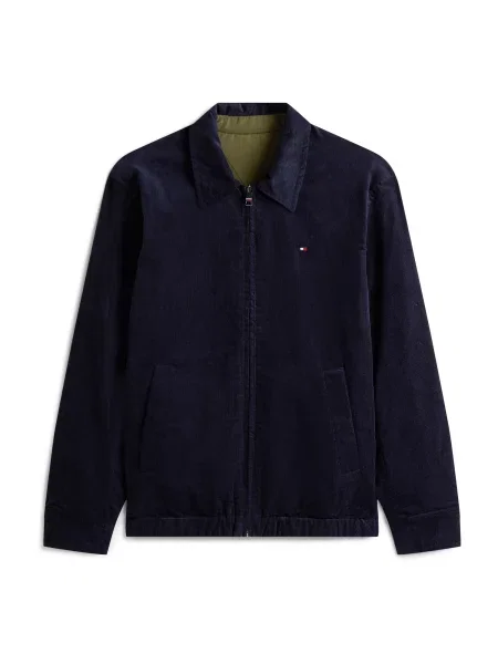 TOMMY HILFIGER Geacă de primăvară-toamnă bleumarin / oliv