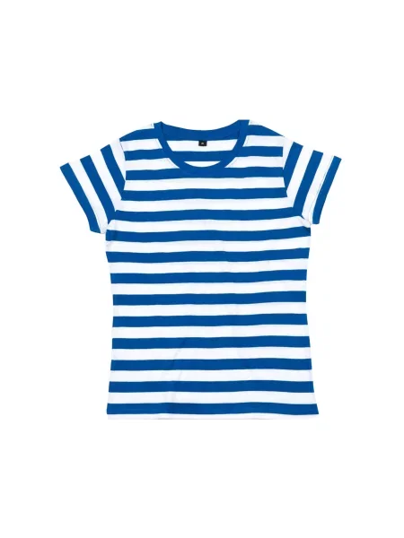 T-shirt W Paski biała