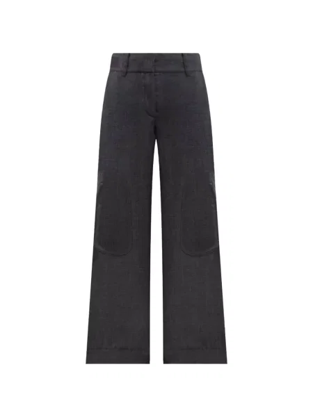 Pantaloni Off-white de lână alb