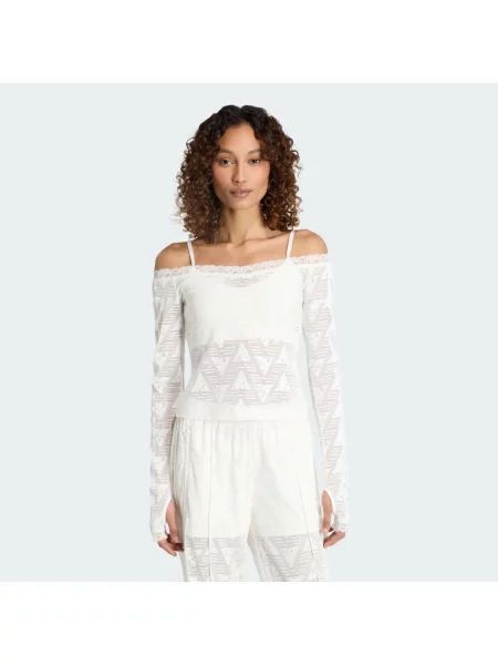Top Adidas biały