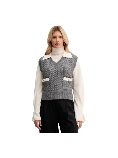 Sweter Fracomina szary