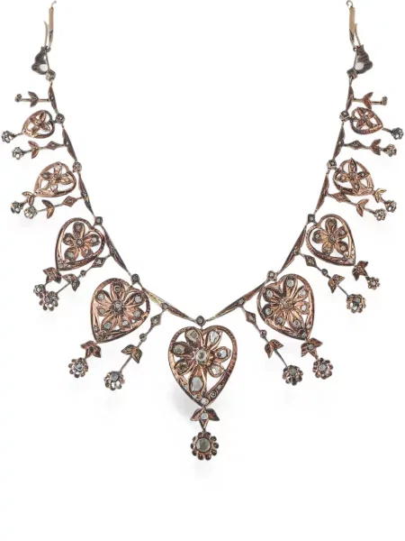Colier Lb Exclusive cu model floral roz
