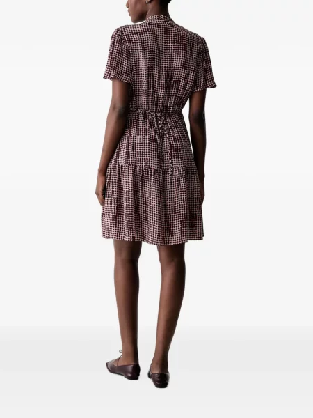 Rochie mini Marc O'polo cu imagine cu imprimeu geometric roșu