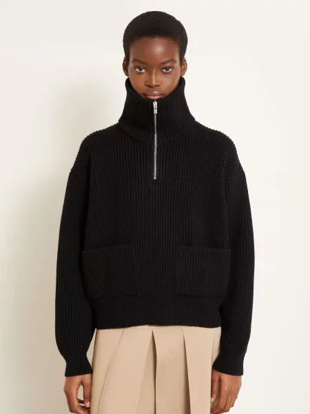 Alaïa Svetr Troyer černá
