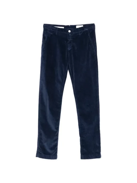 Pantaloni Jacob Cohën de catifea cord albastru