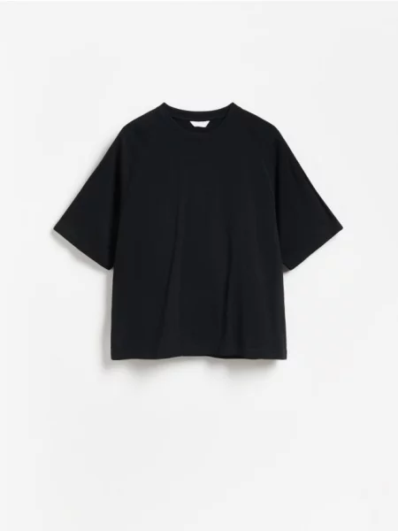 Reserved Tricou boxy din negru
