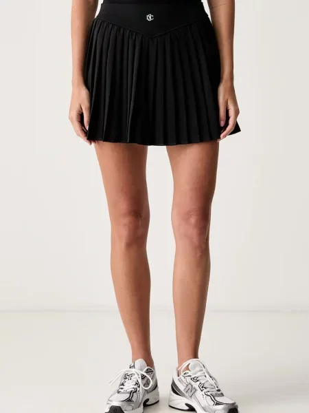 Le Privé fustă plisată PLEATED SKIRT negru
