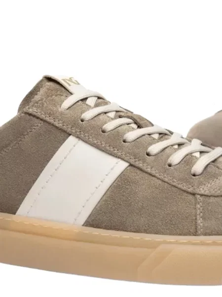 Ριγέ sneakers Nero Giardini σουέντ γκρι
