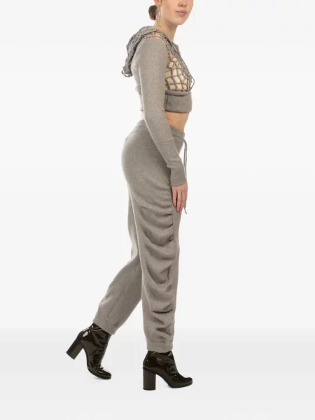 Pantaloni Isa Boulder cu volane alergare gri