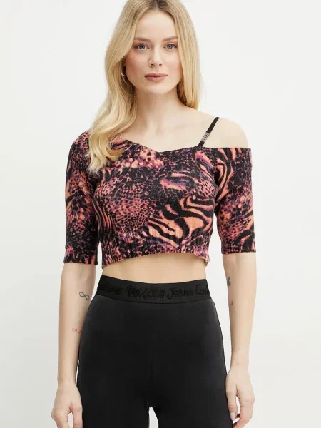 Bluză Versace Jeans Couture portocaliu