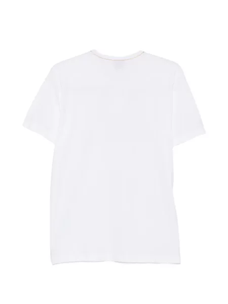 Tricou Boss cu autograf alb