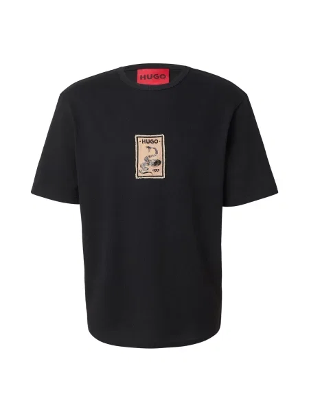 HUGO Tricou Dobul negru