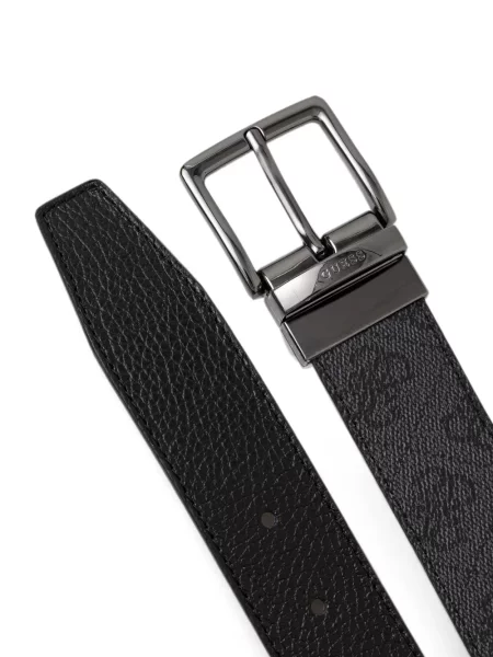Cu centură reversibil curea Guess negru