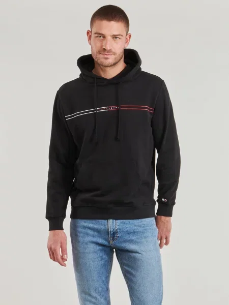 Majica s kapuljačom Tommy Jeans crna