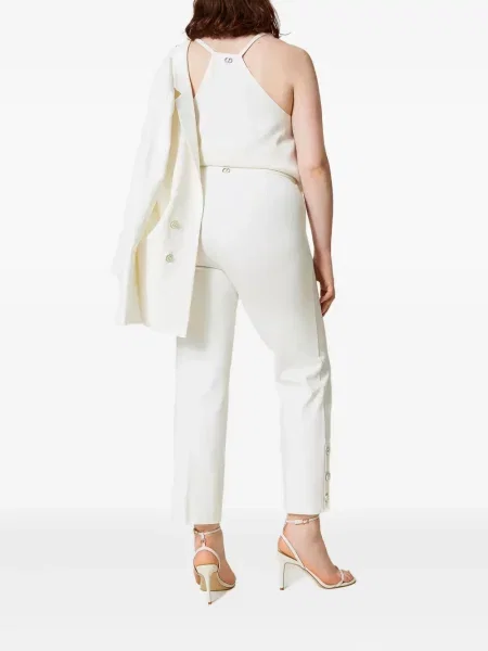 Pantaloni Twinset alb