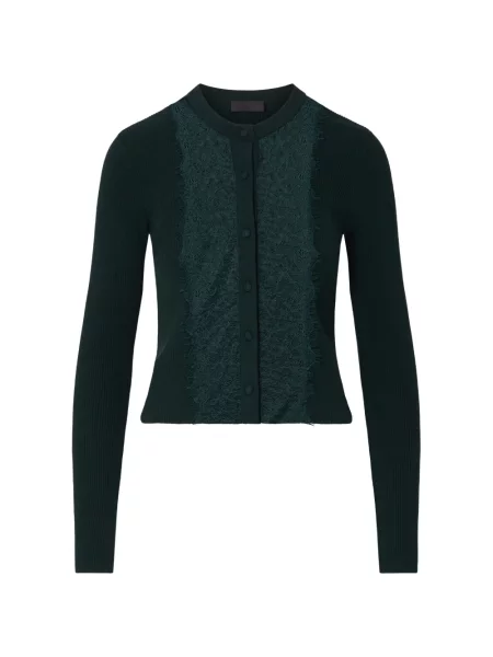 Cardigan Liu Jo din dantelă verde