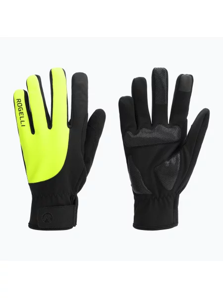 Mănuși de ciclism pentru bărbați Rogelli Core II Winter Windproof fluor