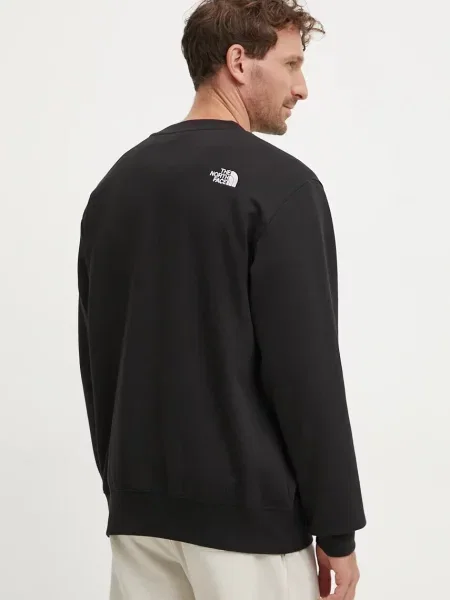Mikina The North Face Essential Crew hladká černá