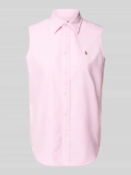 Bluzka koszulowa o kroju regular fit bez rękawów Polo Ralph Lauren