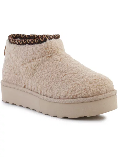 Kotníkové boty Bearpaw béžové