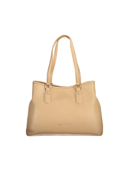 Lniana shopperka Valentino brązowa