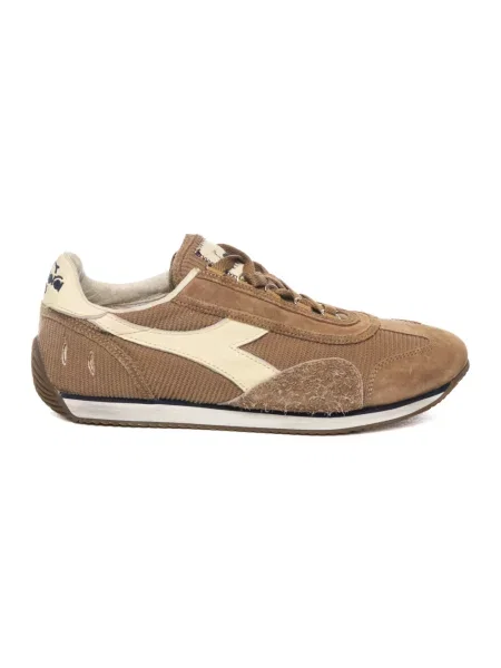 Sneakersy Diadora sztruksowe brązowe