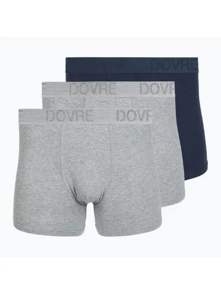 Boxeri termoactivi pentru bărbați Dovre Tights 3 pack grey gri
