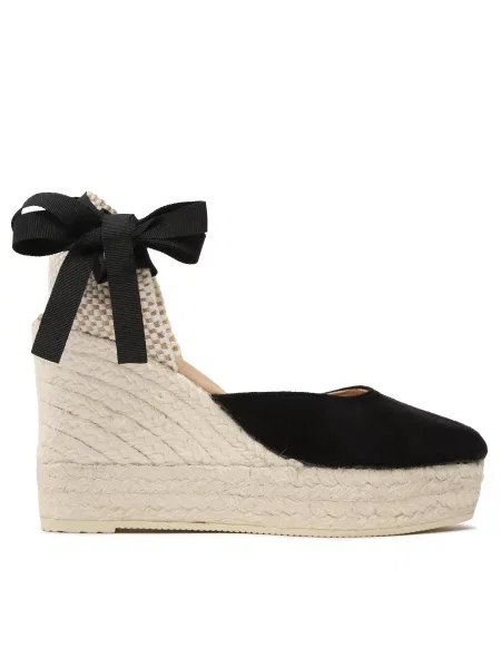 Espadrilles Manebi Wedge Espadrilles K WV fekete