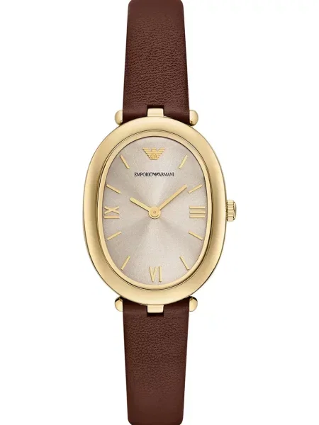 Hodinky Emporio Armani hnědé