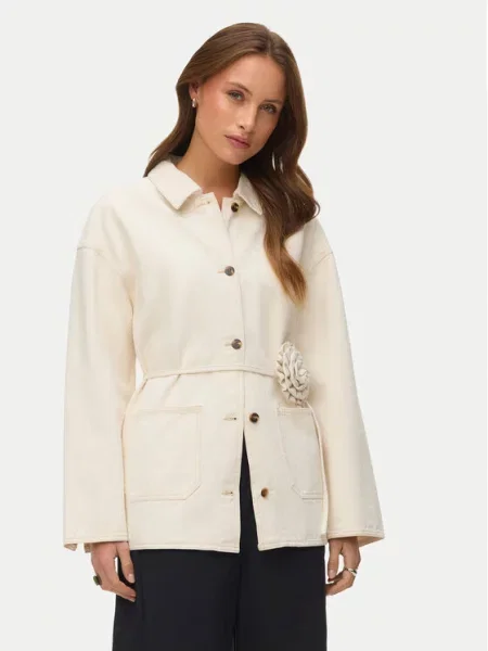 Vero Moda Džinsinė striukė Sazzy smėlio