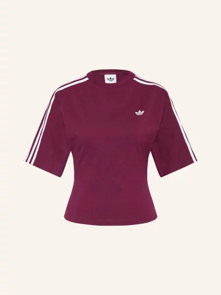 Adidas Originals Tričko Slim tmavě červená