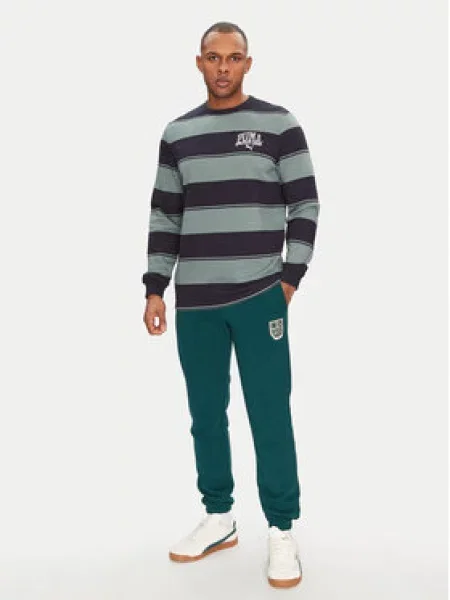 Puma Mikina Class Striped zelená