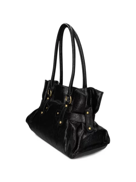 Shopper kabelka Just Cavalli s hadím vzorem černá