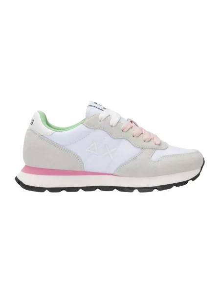 Sneakersy Sun68 zamszowe białe