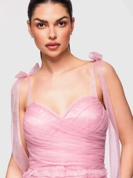 Rochie de seară Edoti roz