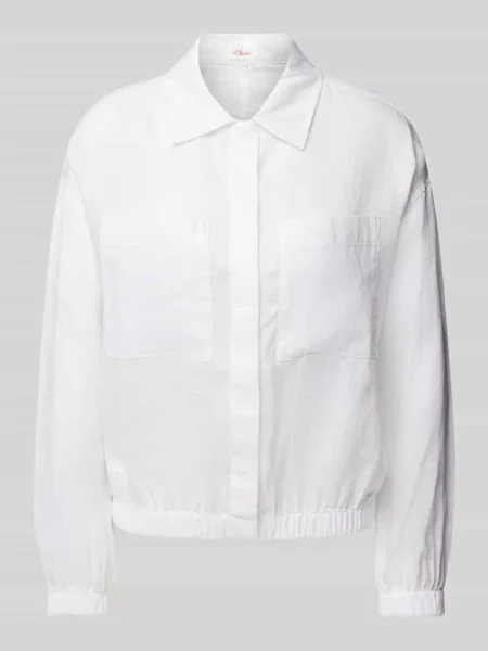 Żakiet z wykładanym kołnierzem S.oliver Red Label biała