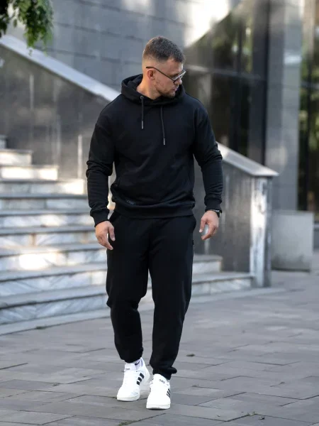 Повсякденний костюм TeamV бавовна/поліестер чорний