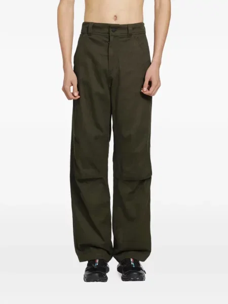 Pantaloni Moncler Grenoble cu autograf verde