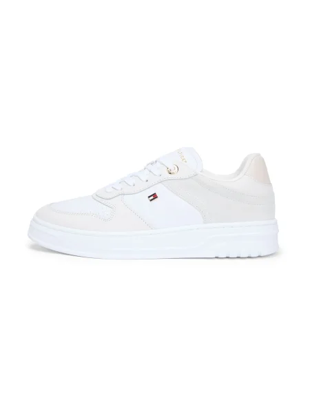 Tommy Hilfiger sneakers TH SPORTY CUPSOLE TUMBLED LTR alb