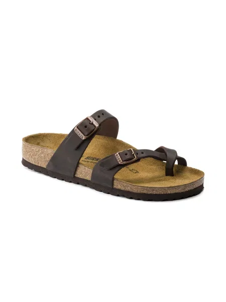 Japonki Birkenstock brązowe
