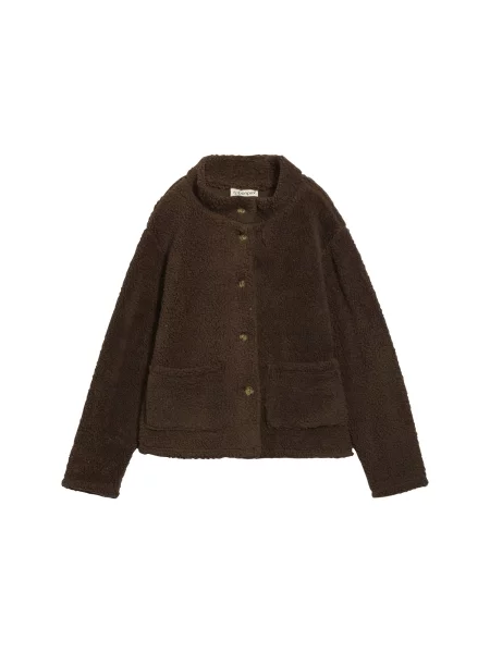 Bonprix Jachetă fleece închis maro